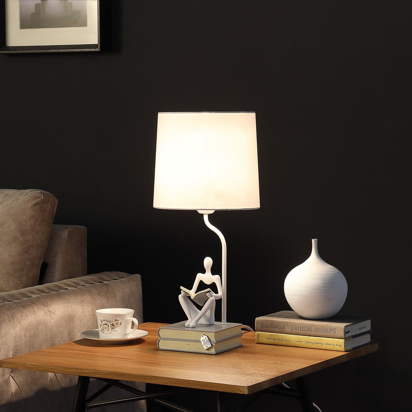 White Table Lamp w/ Shade