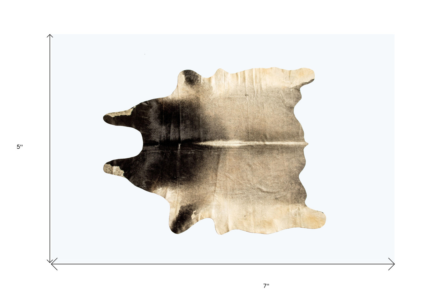 5 x 7 Grey Normande Cowhide Ombre Cowhide Handmade Rug