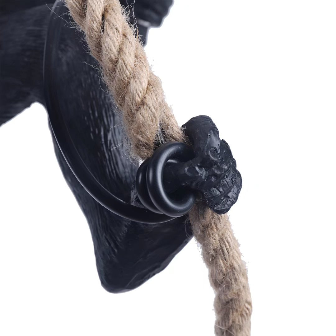 Hanging Monkey on a Rope Pendant Lamp