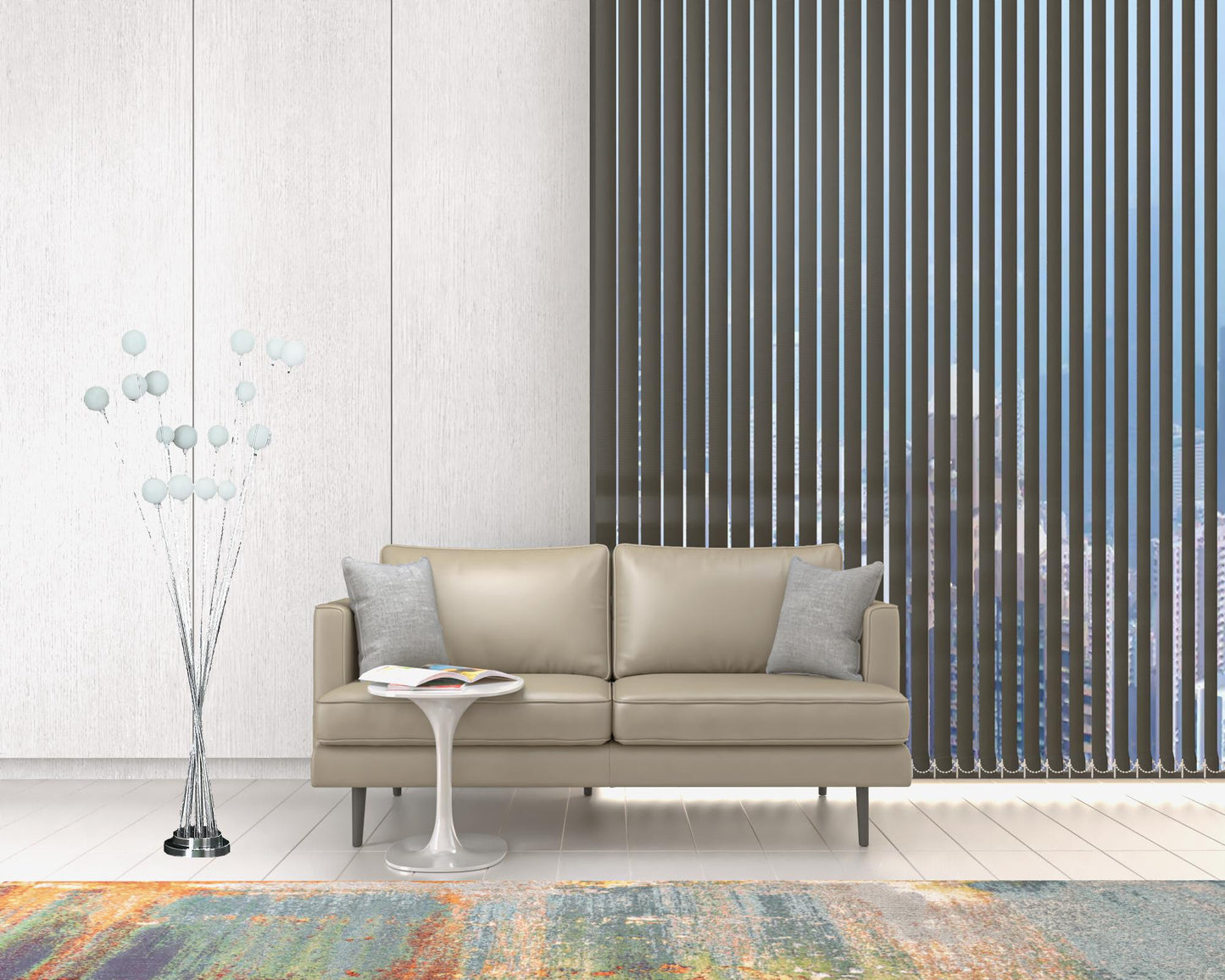 Chrome Multi-Light Floor Lamp