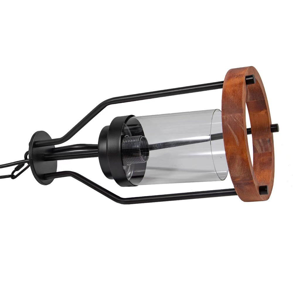 Brown Retro & Wood Pendant Light