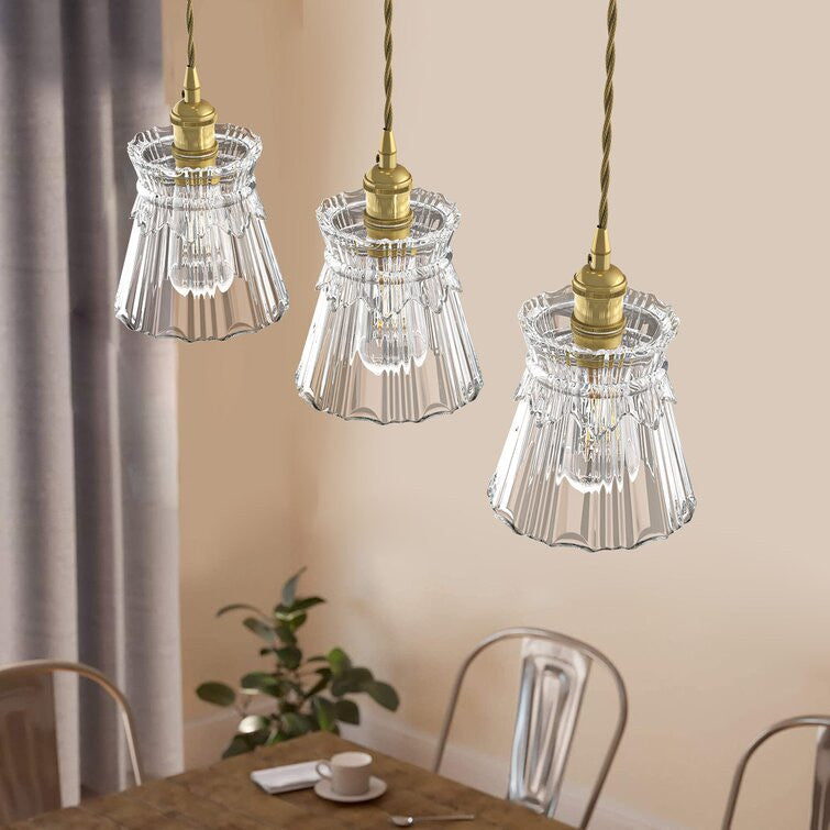 Kitchen Island Glass Edison Bulb Dimmable Ceiling Light