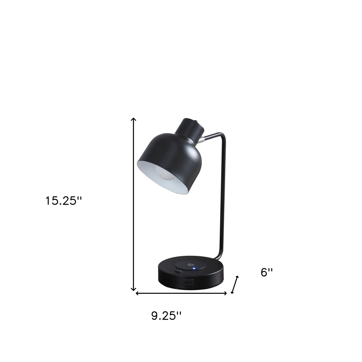 Black Desk Table Lamp w/ Shade