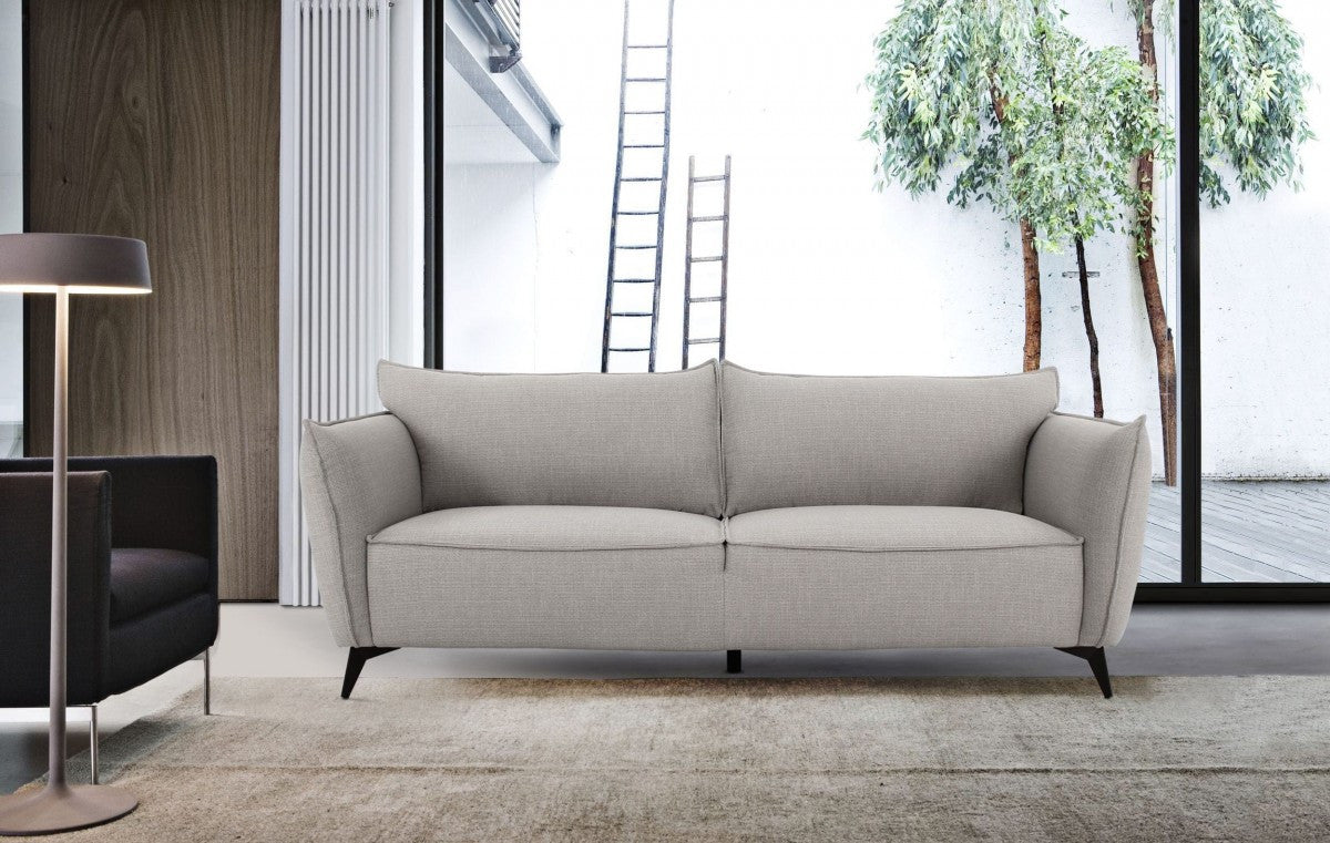 Gray Sofa With Black Legs