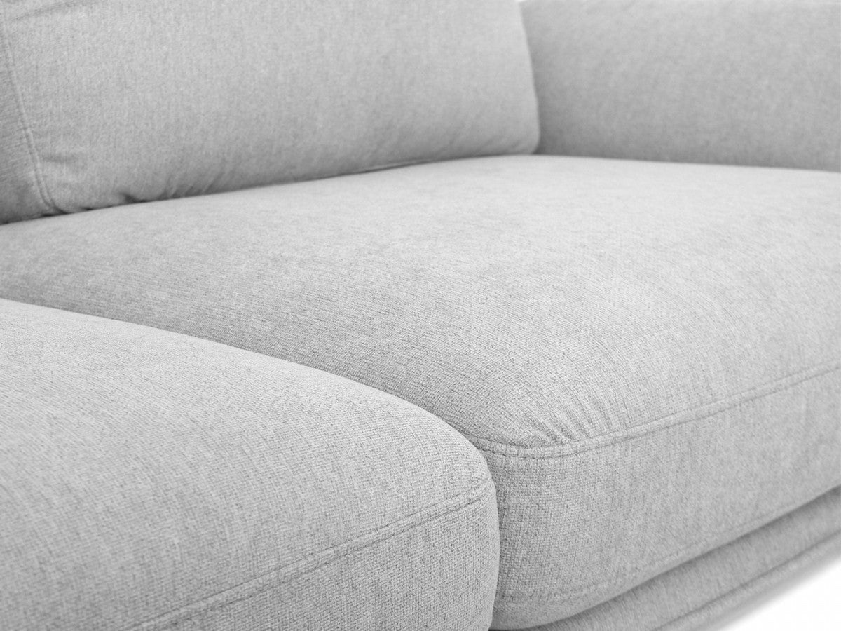 Light Gray Sofa With Black Legs