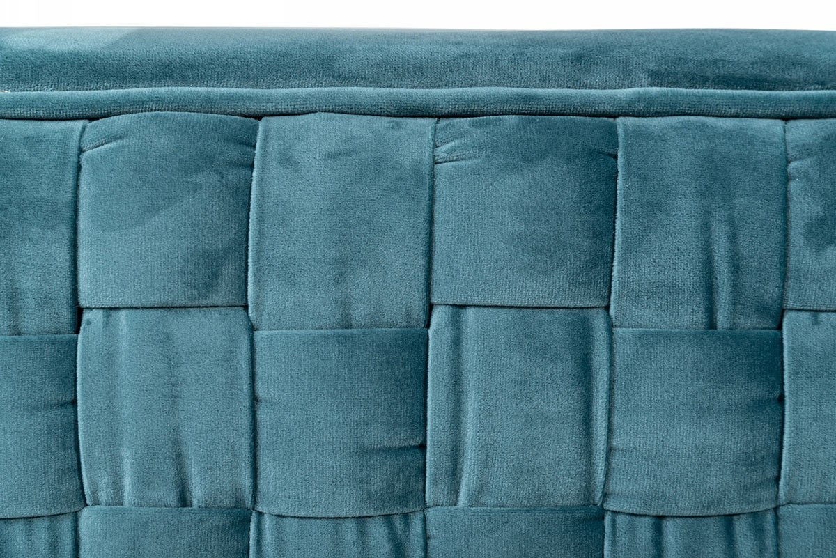 Teal & Gold Velvet Arm Chair