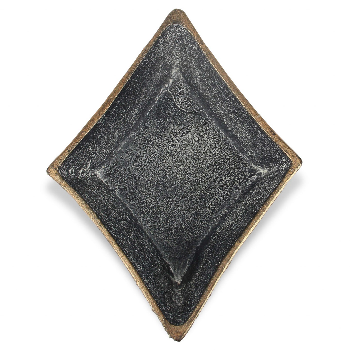 Black Cast Iron Diamond Square Bowl