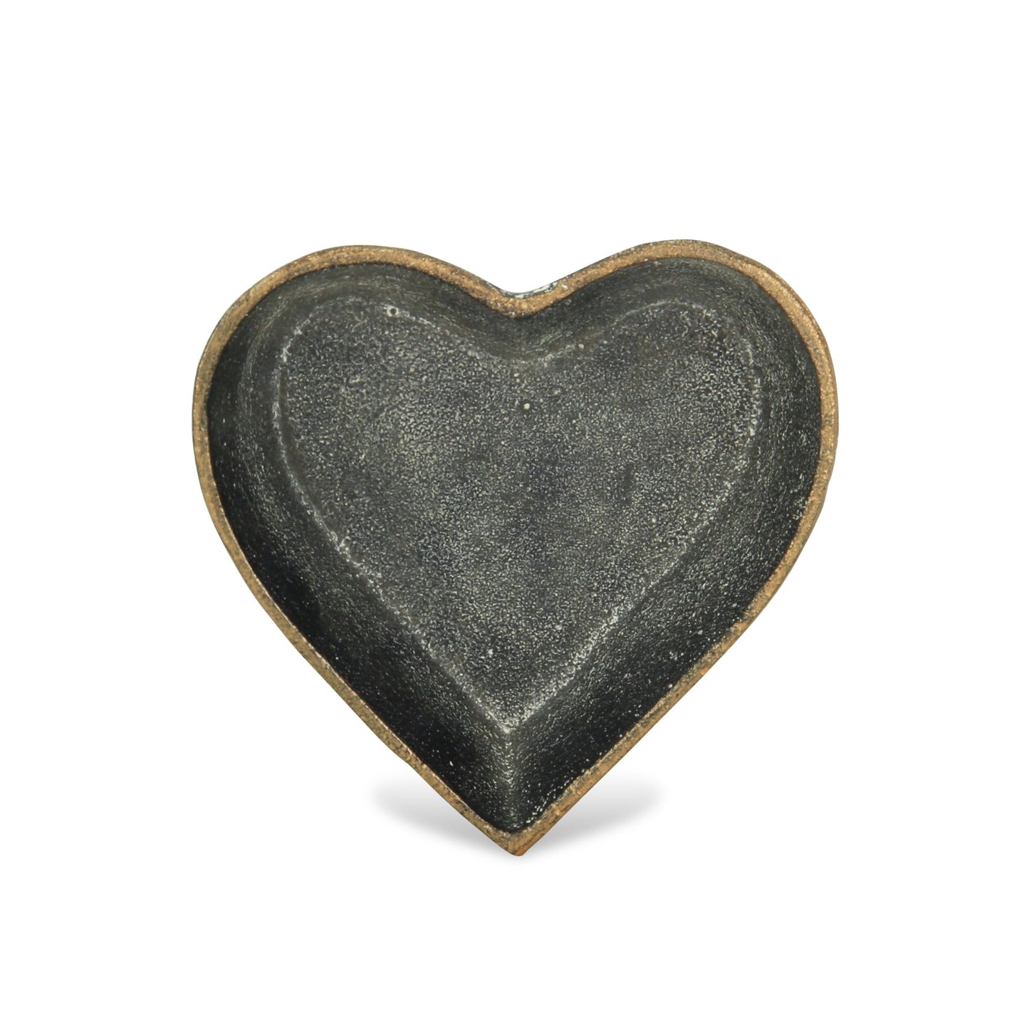 Black Heart Metal Heart Handmade Vanity Tray