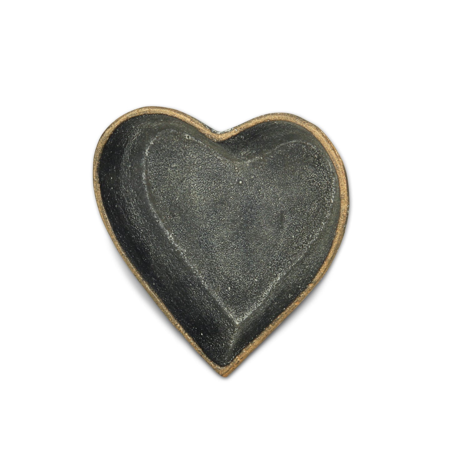 Black Heart Metal Heart Handmade Vanity Tray
