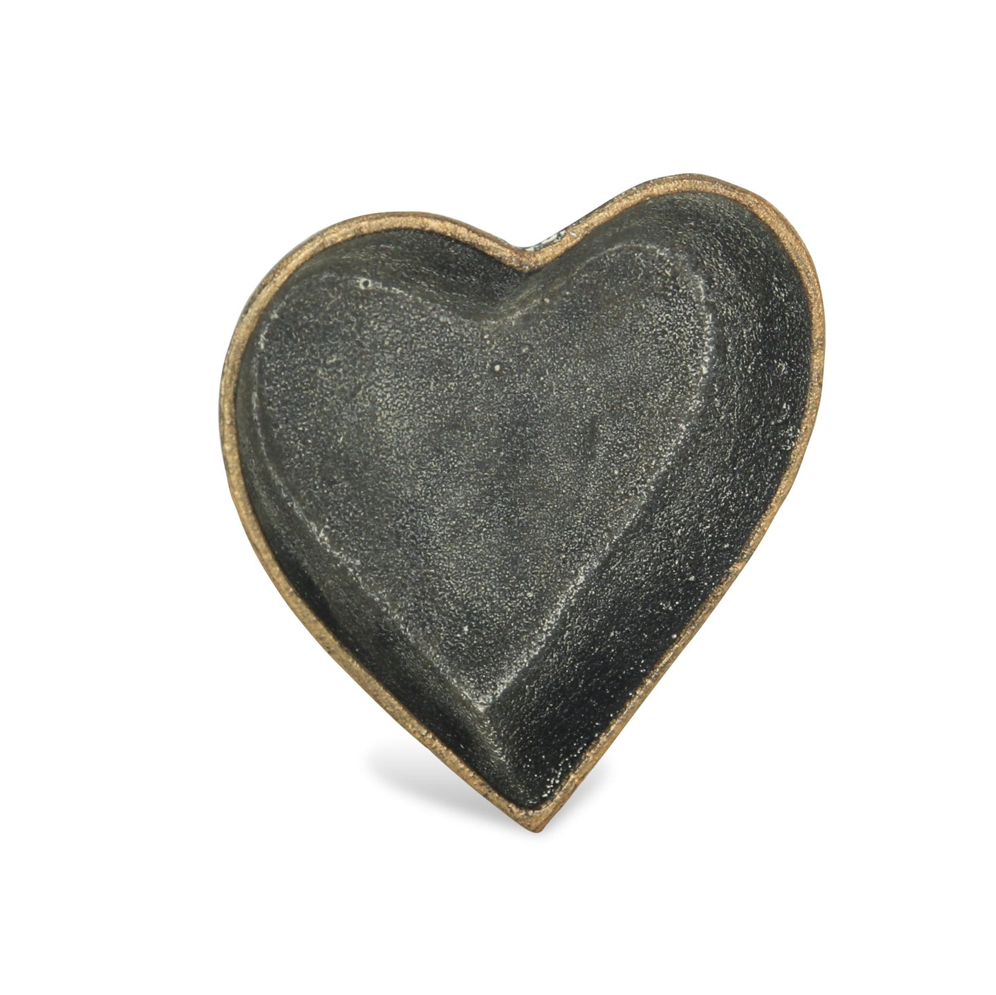 Black Heart Metal Heart Handmade Vanity Tray