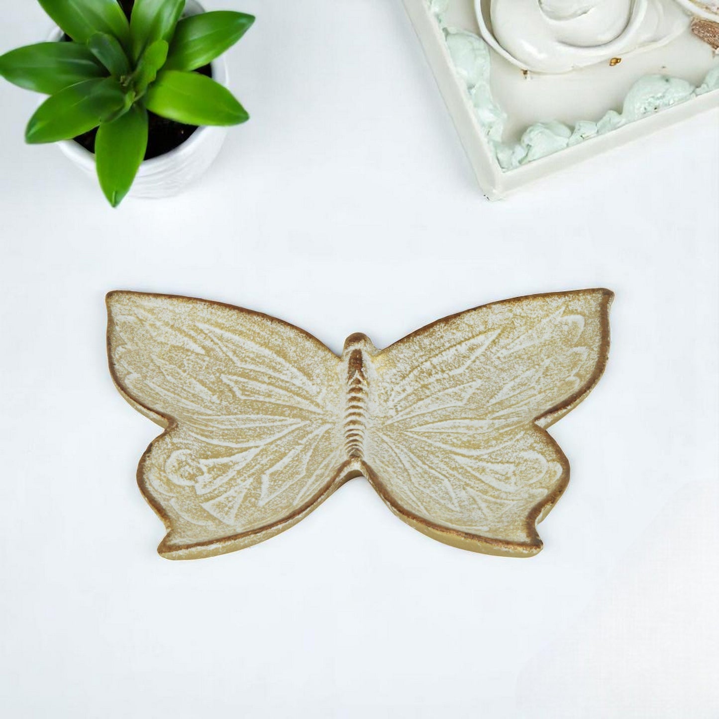 Gold Novelty Metal Handmade Tray
