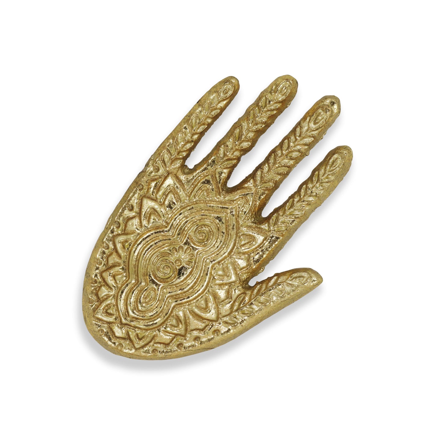 Gold Hamza Metal Handmade Tray