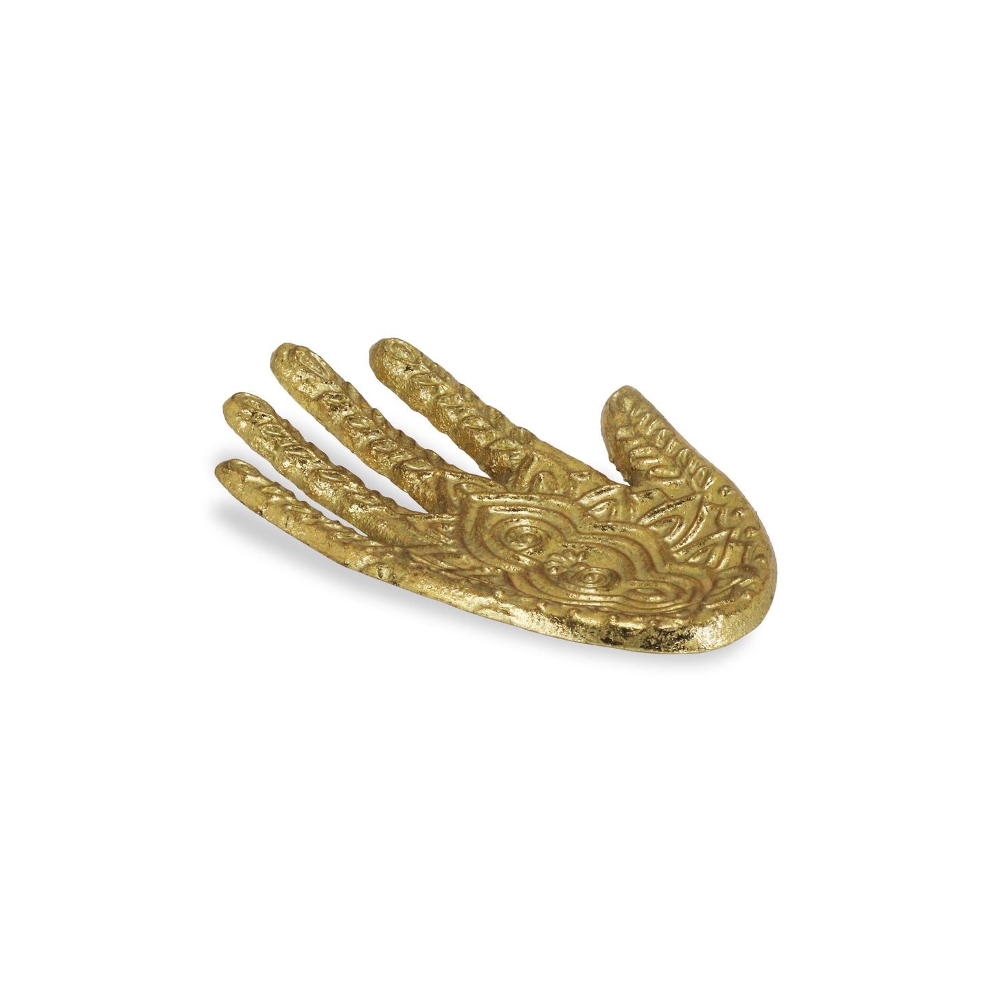 Gold Hamza Metal Handmade Tray