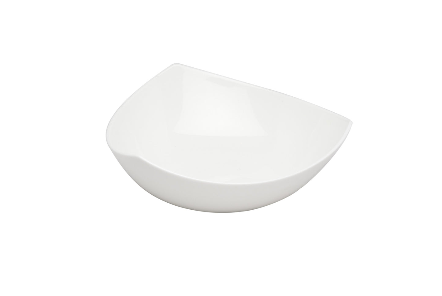 White Six Piece Triangle Bone China Set of 6 Bowl Set