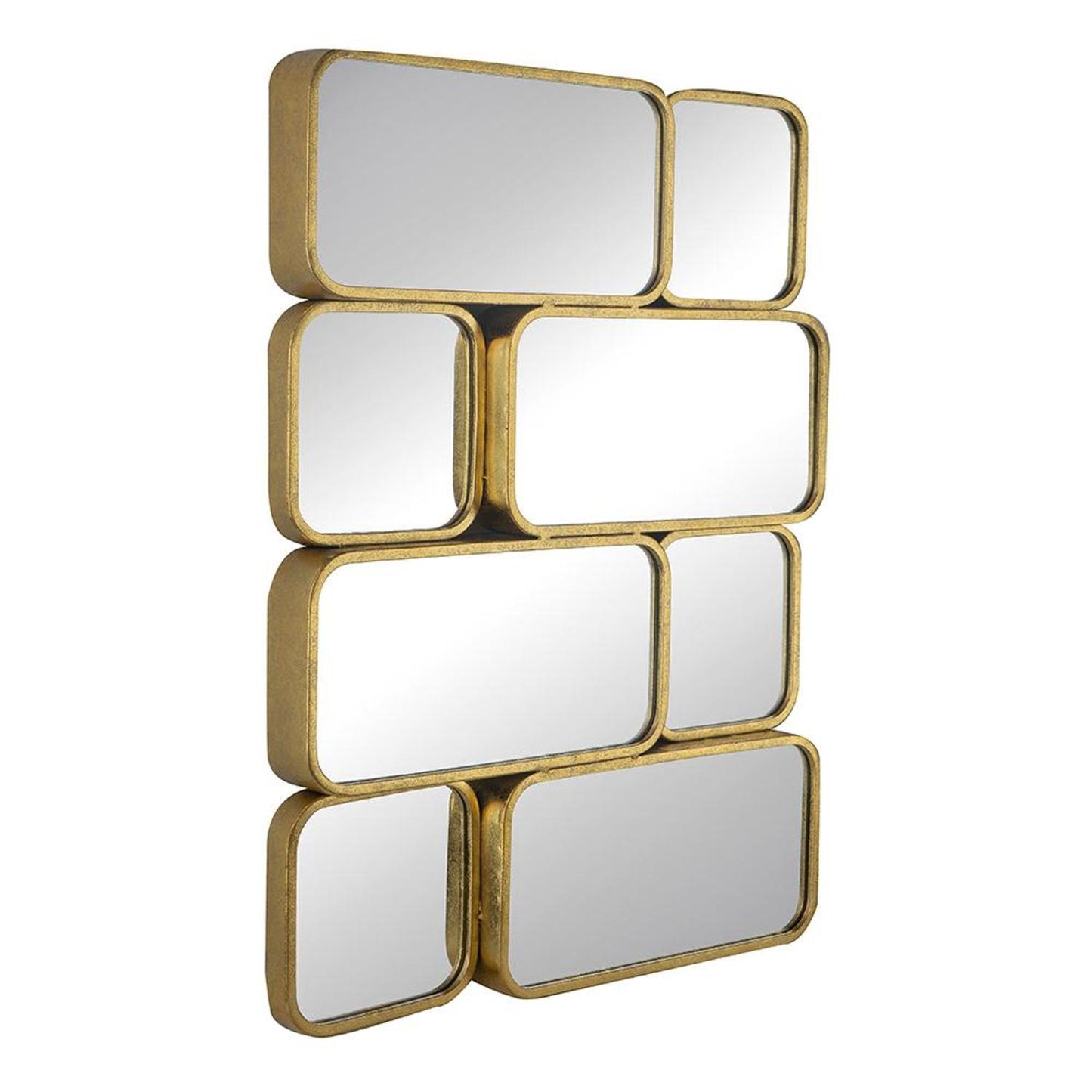Gold Iron Framed Accent Mirror