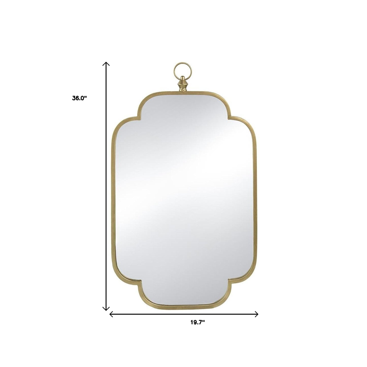Gold Novelty Accent Mirror