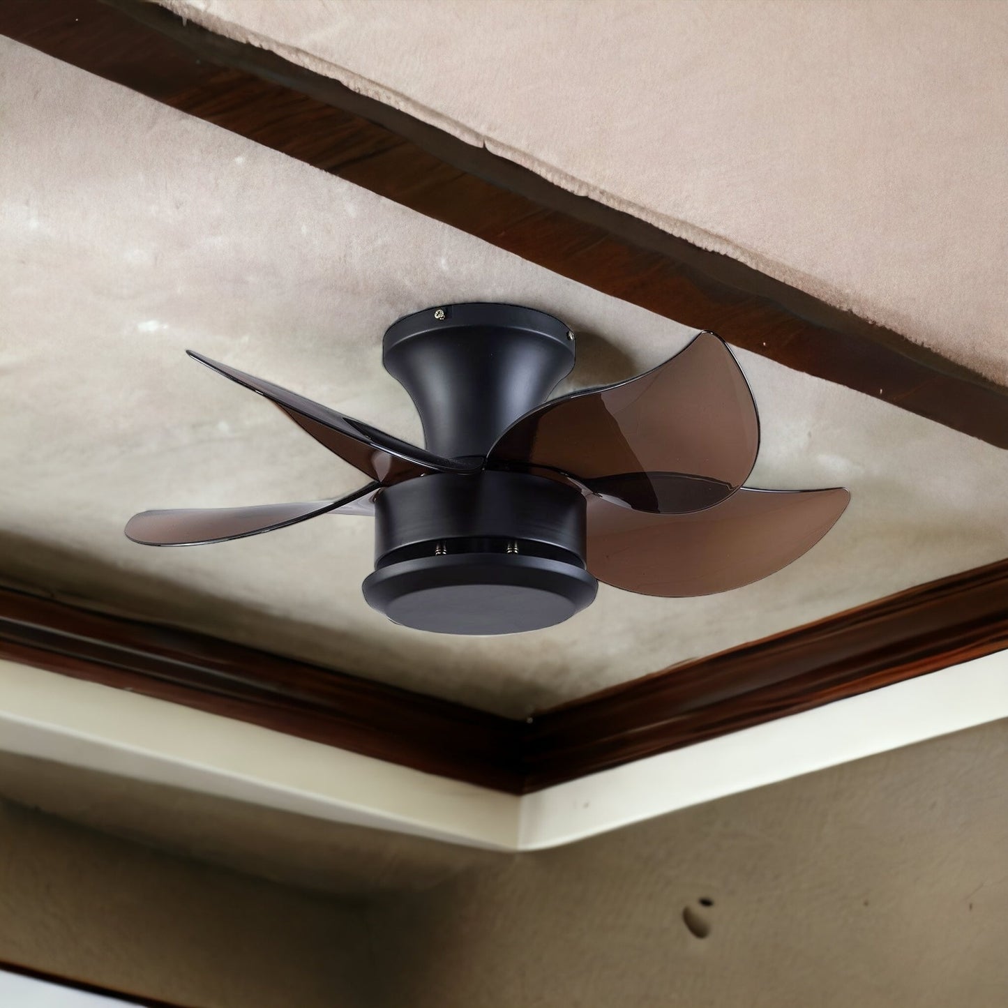 Brown 5-Blade Ceiling Fan