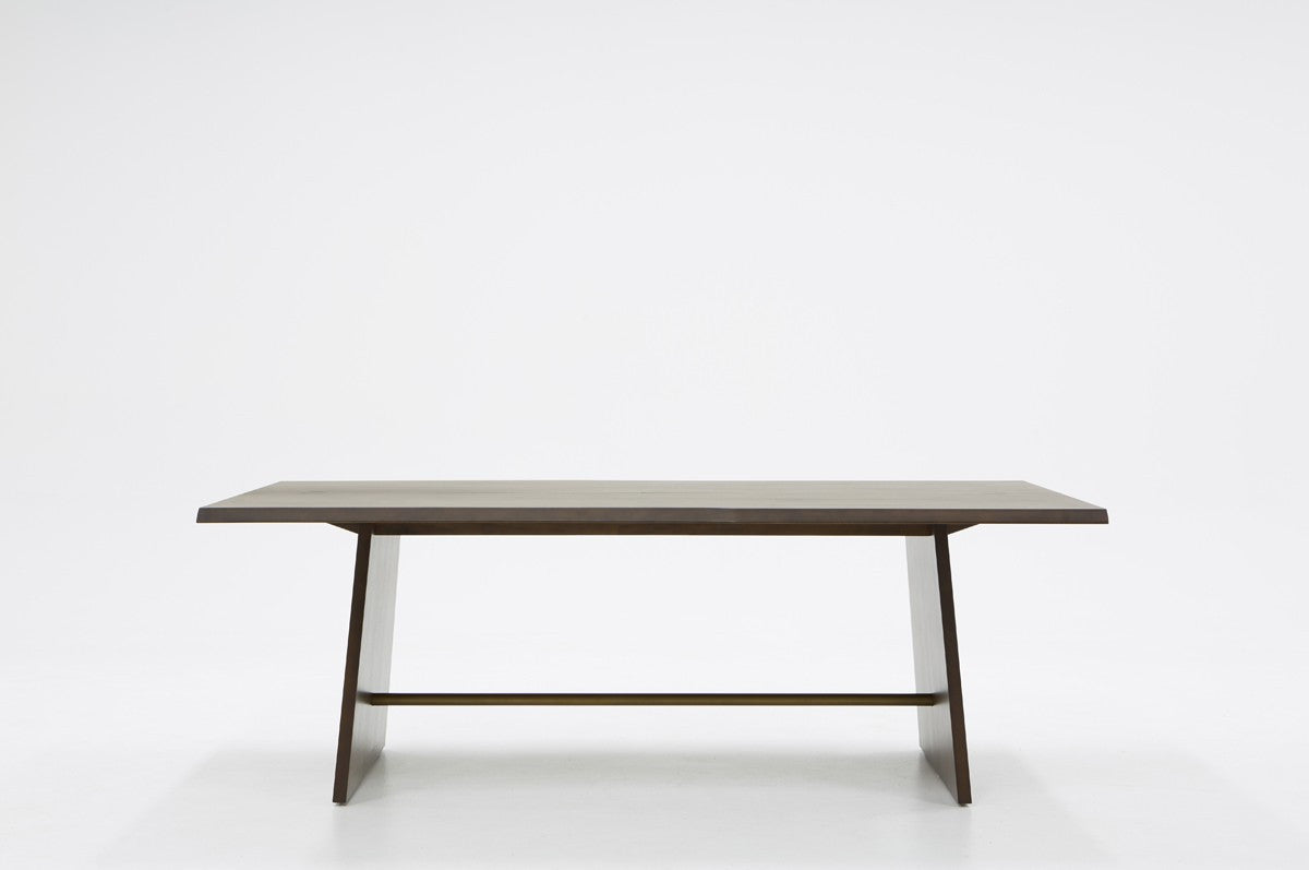 Dark Mango Rectangular Solid Wood Dining Table