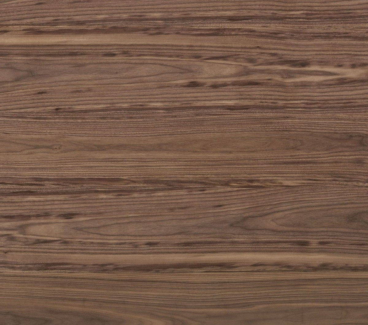 Walnut And Black Rectangular Manufactured Wood And Iron Dining Table