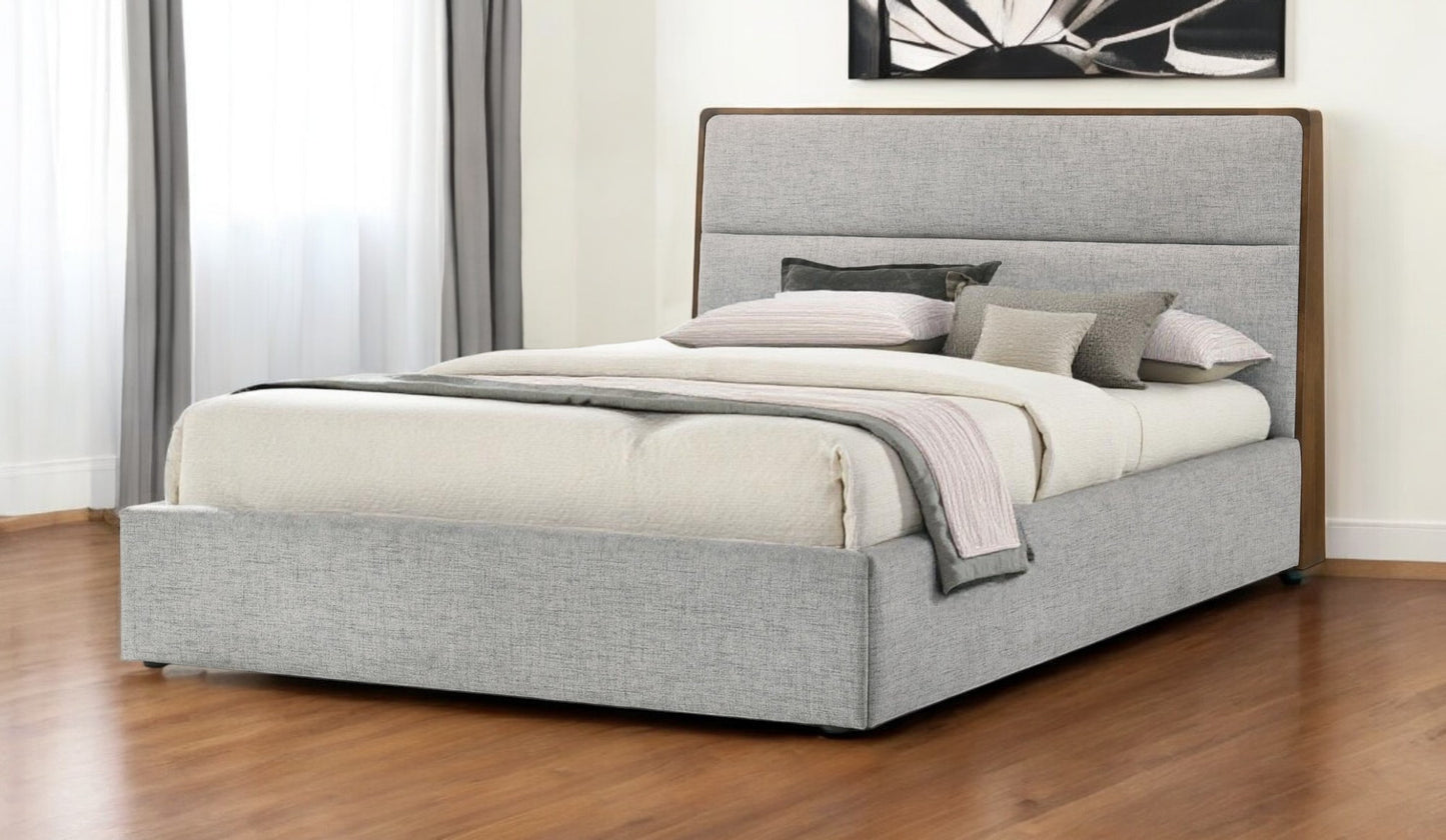 Hammond Gray Upholstered Bed Frame