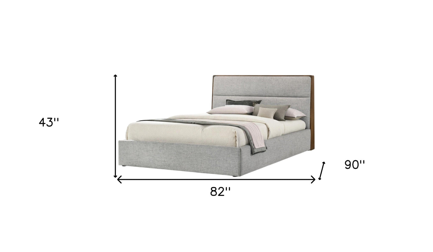 Hammond Gray Upholstered Bed Frame