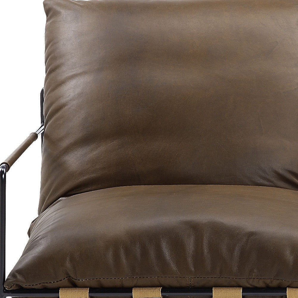 Jaxson Top Grain Leather Lounge Chair