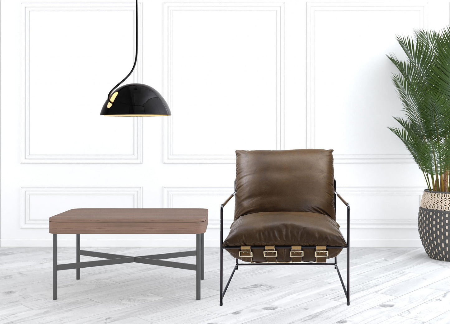 Jaxson Top Grain Leather Lounge Chair