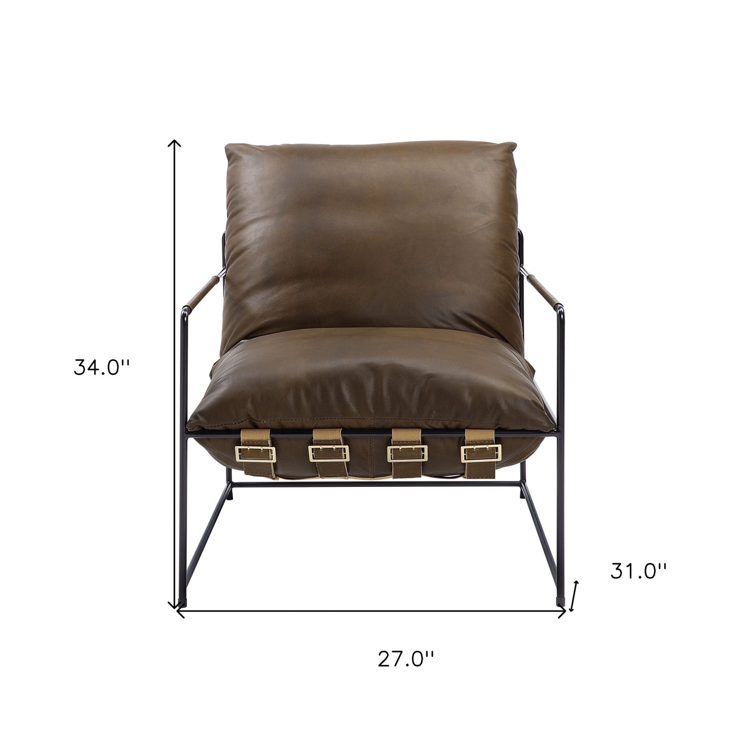 Jaxson Top Grain Leather Lounge Chair