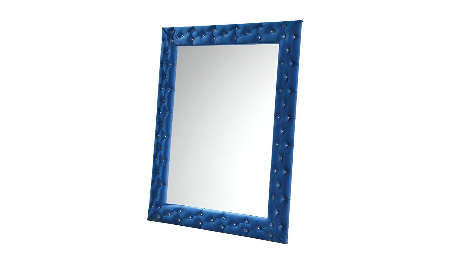 Blue Square Large Accent Mirror