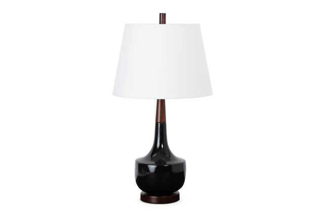 Black Genie Table Lamp w/ Shade