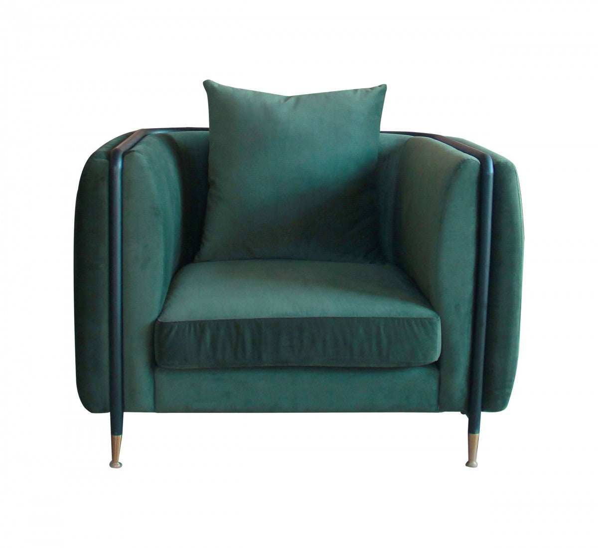 Ezra Green Velvet Arm Chair