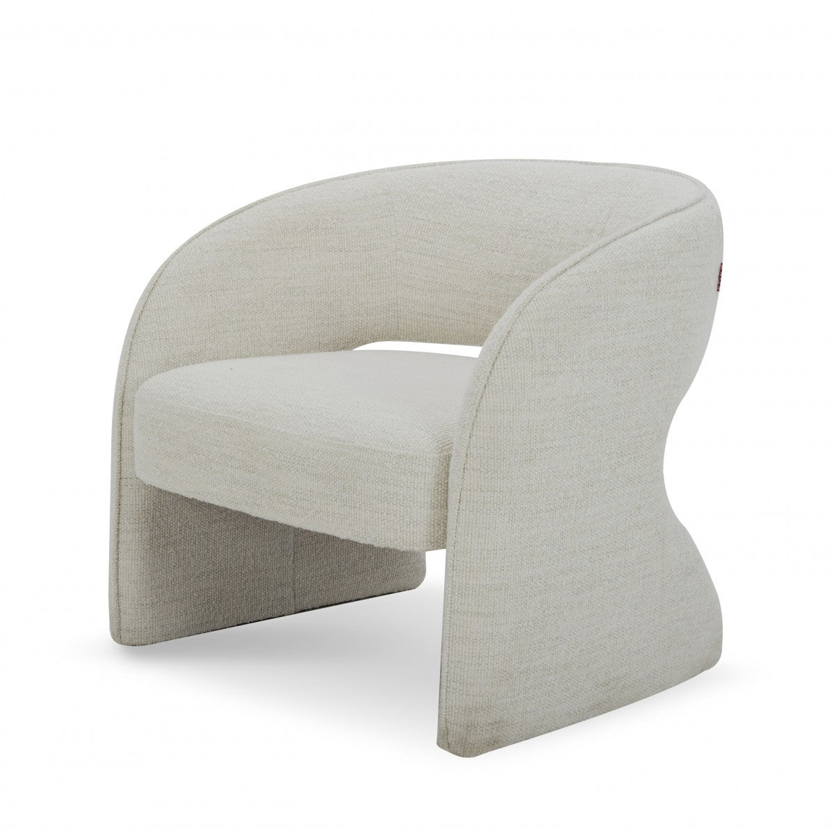 Cream Upholstered Arm Chair
