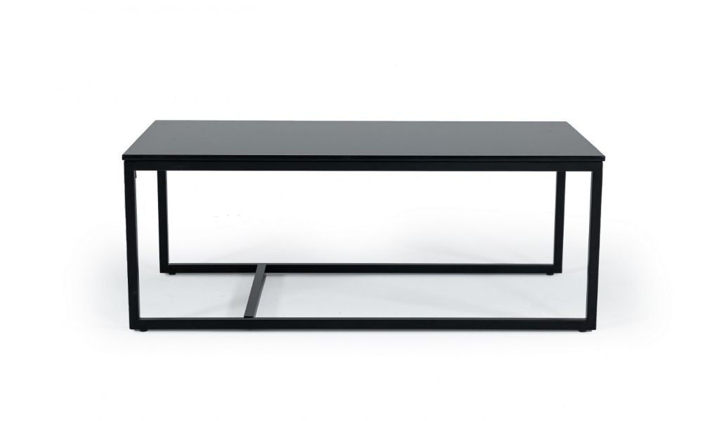 Black & Black Marble Stone Coffee Table