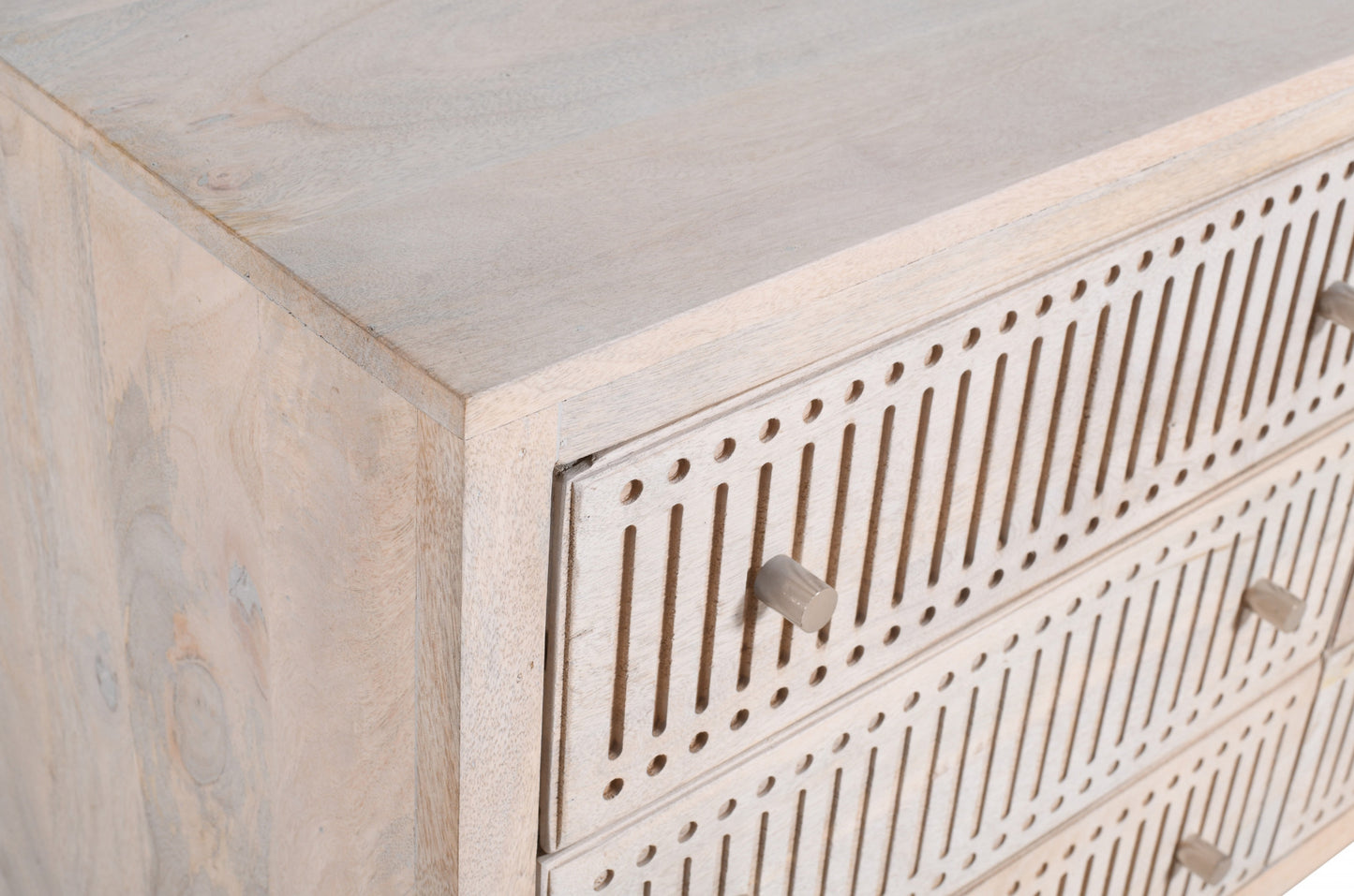 Acacia Solid Wood 6-Drawer Double Dresser