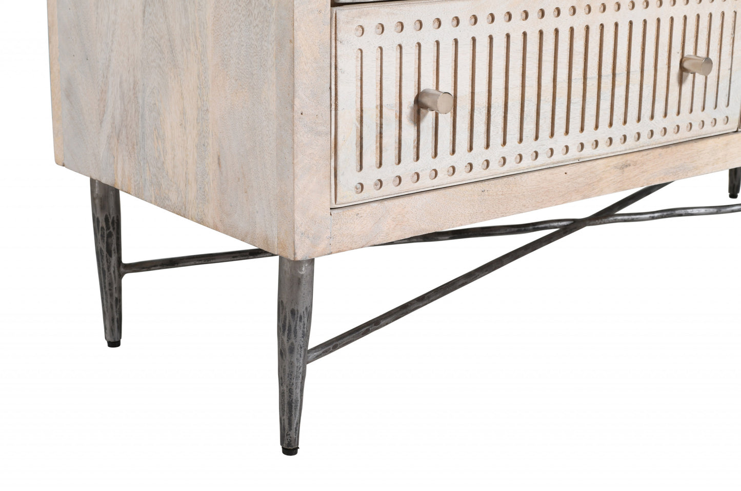 Acacia Solid Wood 6-Drawer Double Dresser