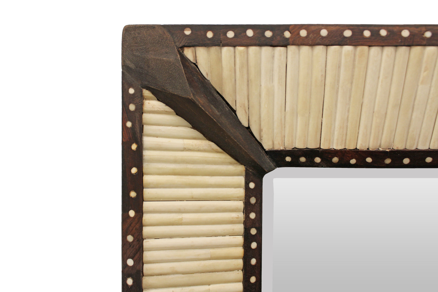 Bone Inlay Framed Accent Mirror