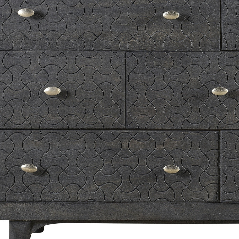 White Wood 4-Drawer Double Dresser