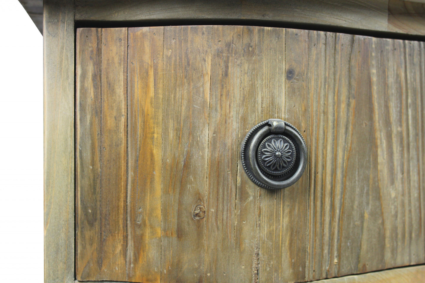 Blue Wood 4-Drawer Chest