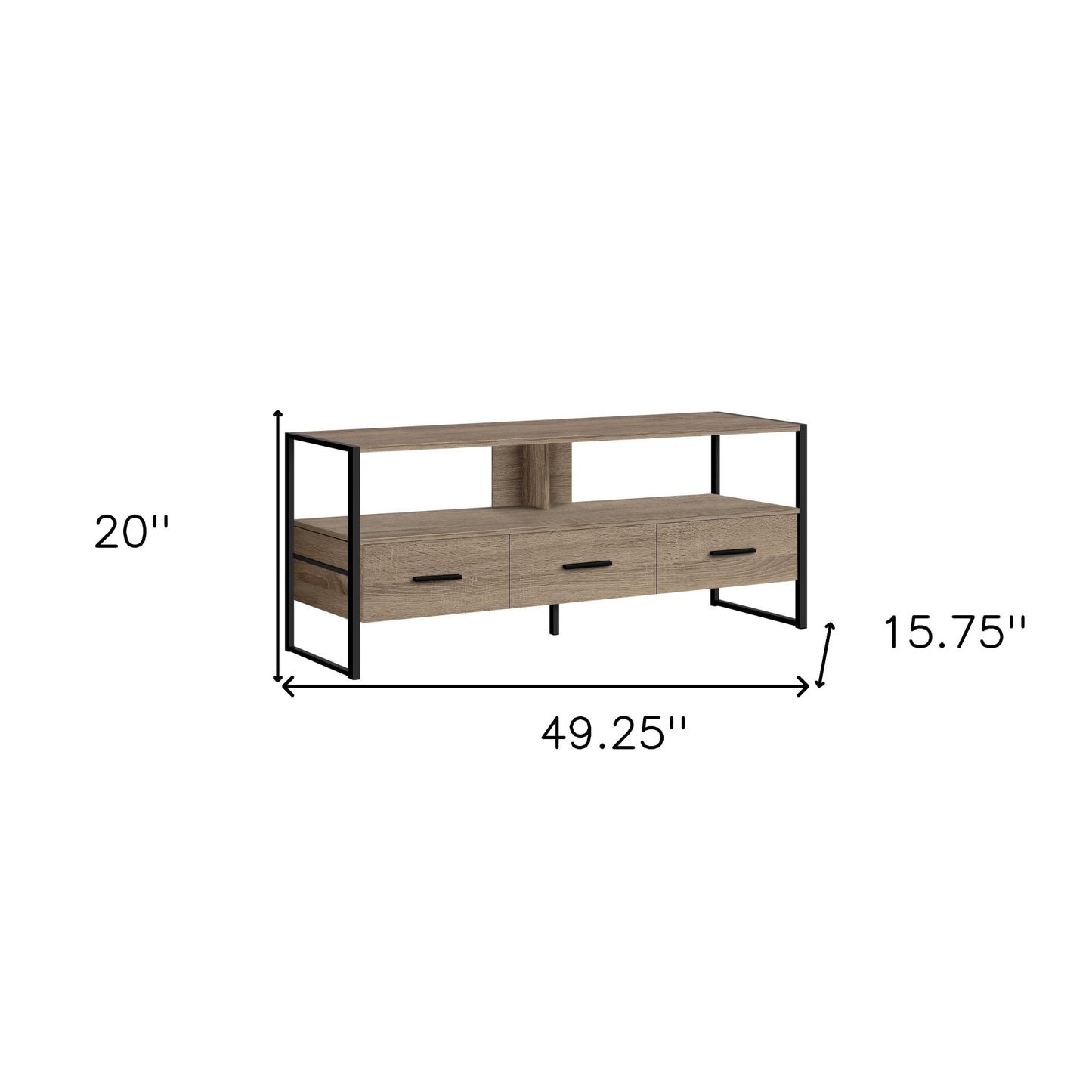 Deep Taupe Media Console