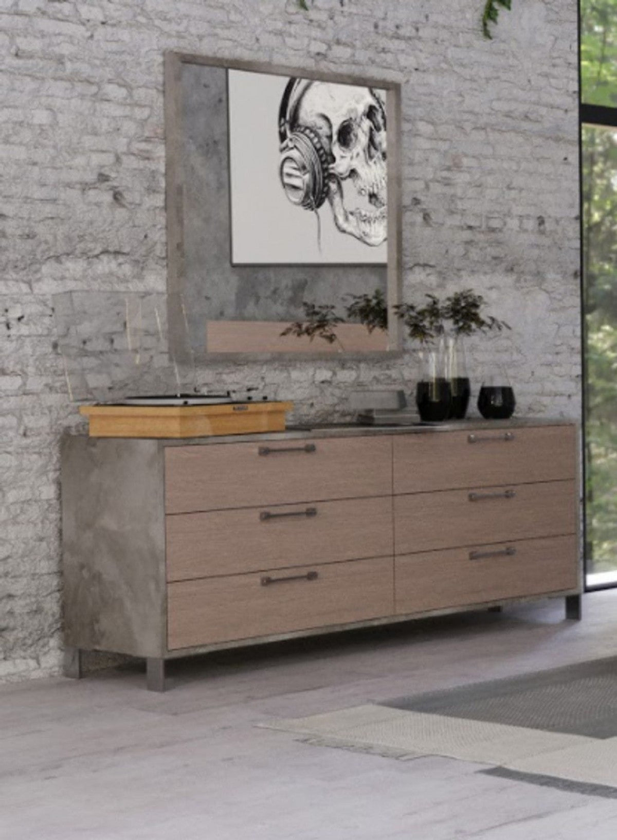 Gold Solid Wood Dresser