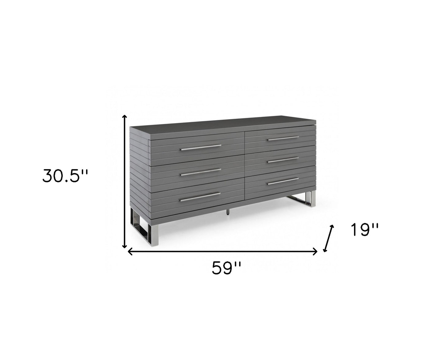 White Double Dresser