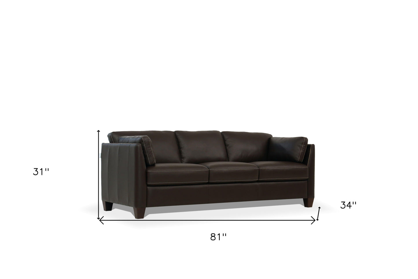Chocolate Leather Sofa