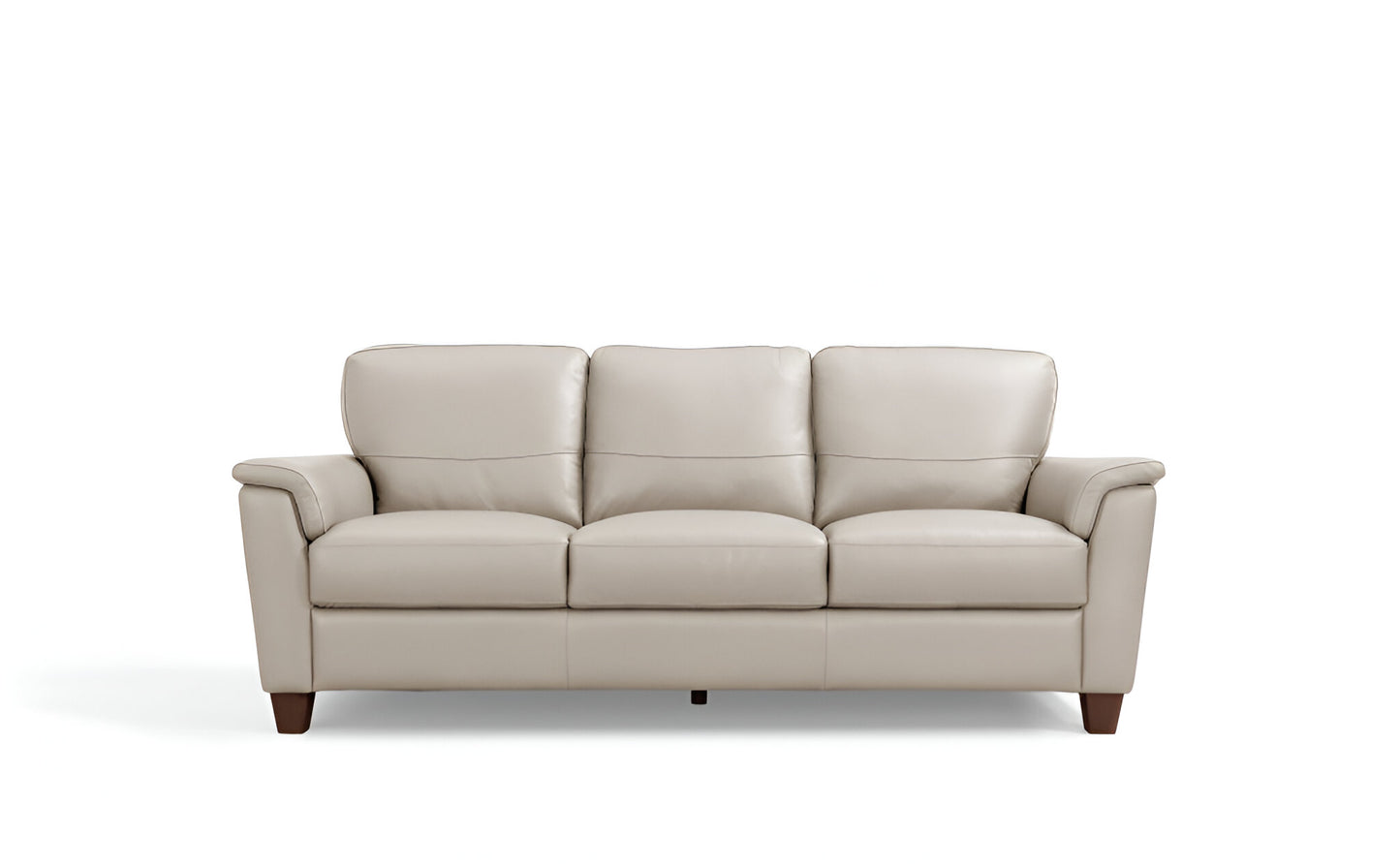 Beige Leather Sofa