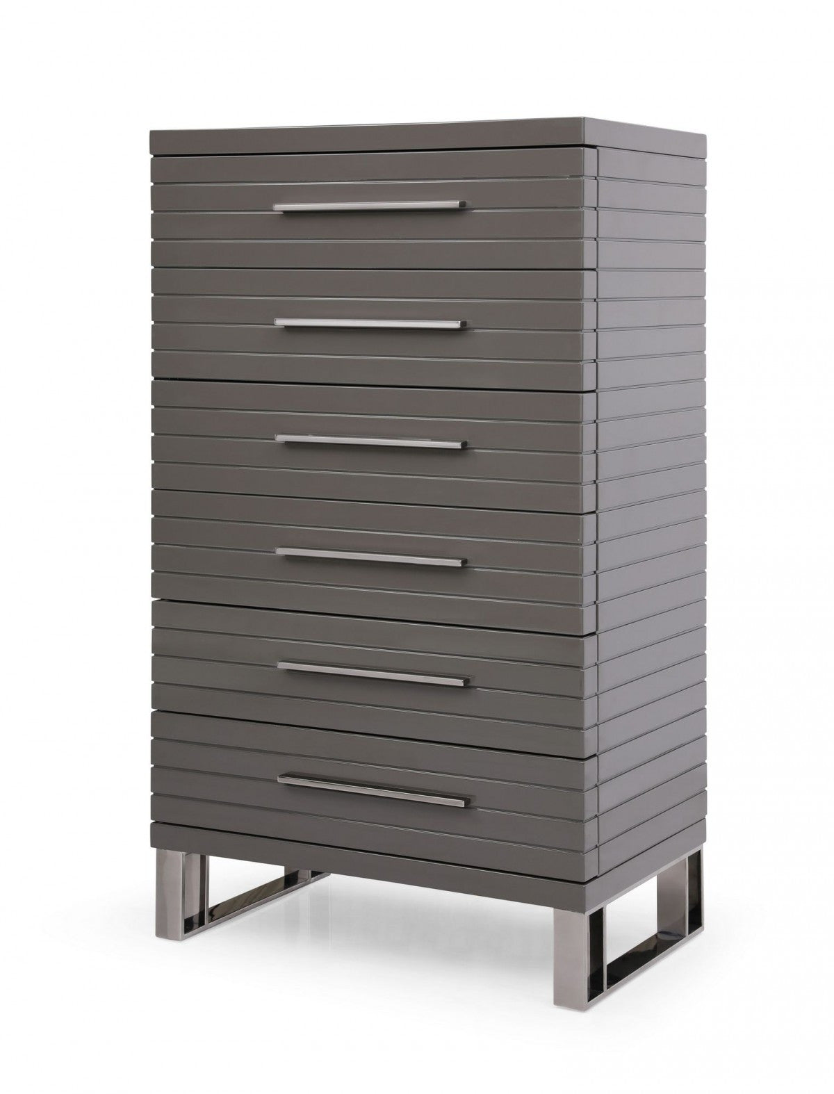 Espresso Solid Wood 2-Drawer Combo Dresser