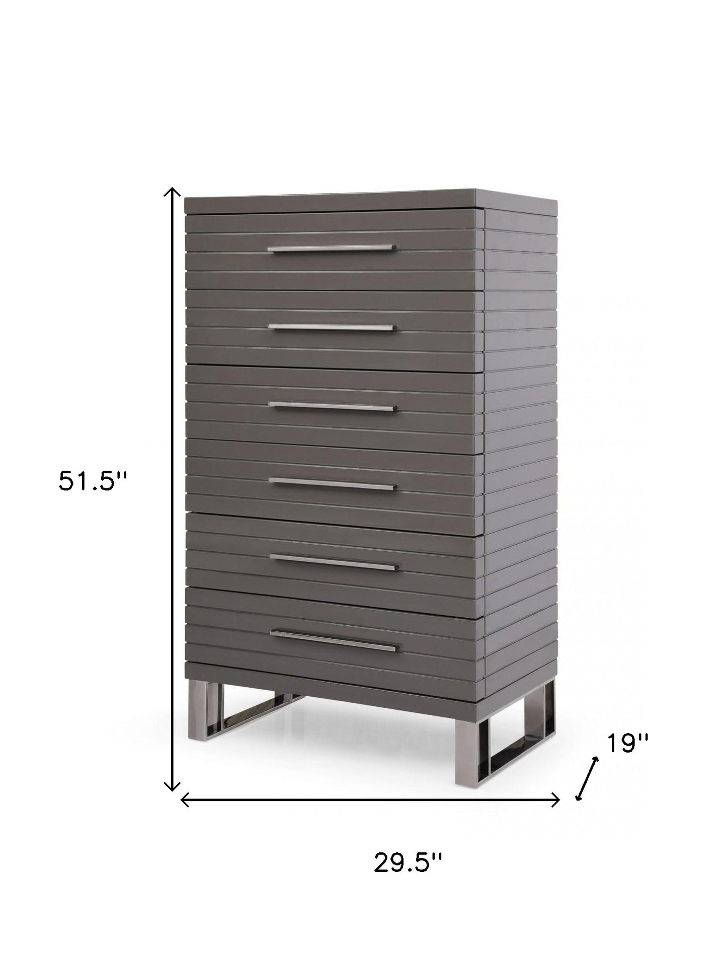 Espresso Solid Wood 2-Drawer Combo Dresser