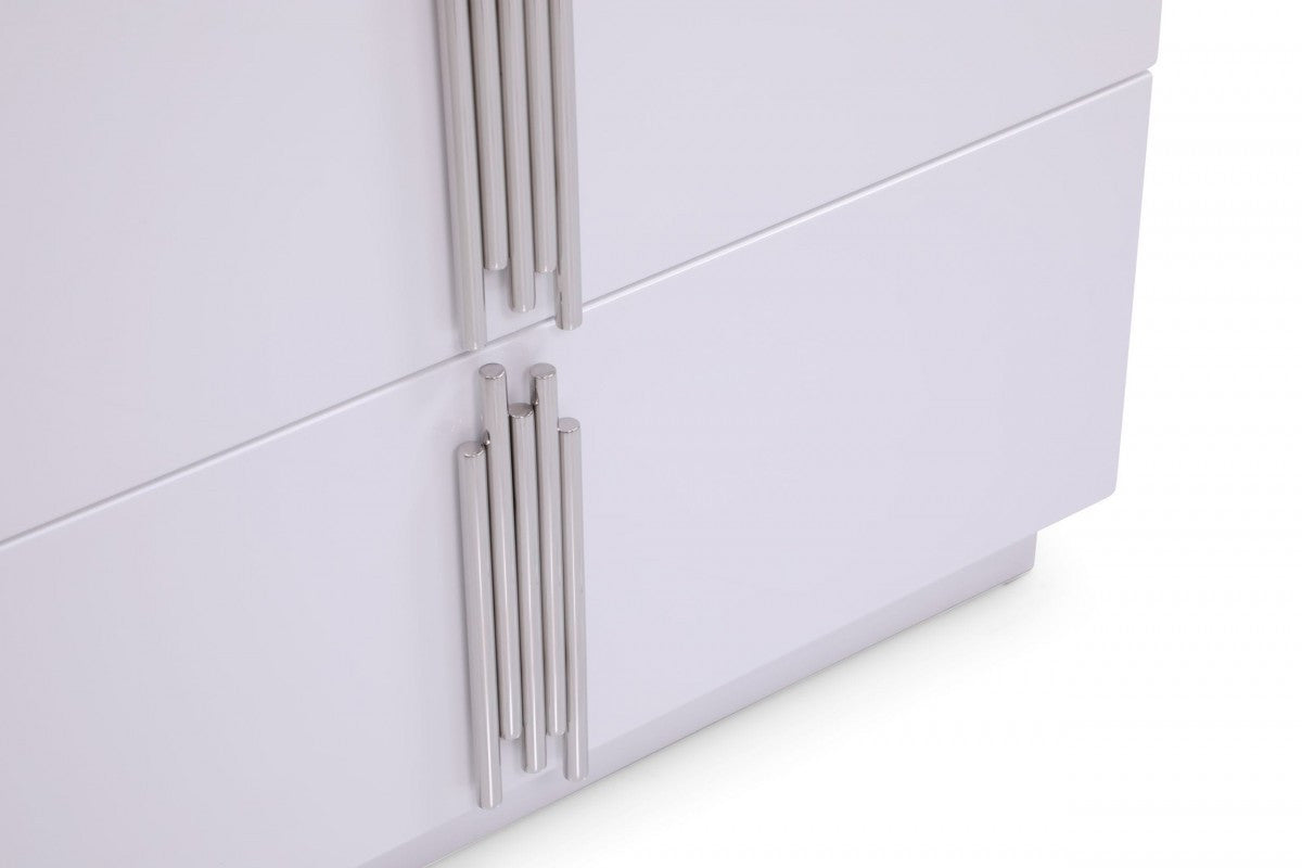 Beige Solid Wood Double Dresser