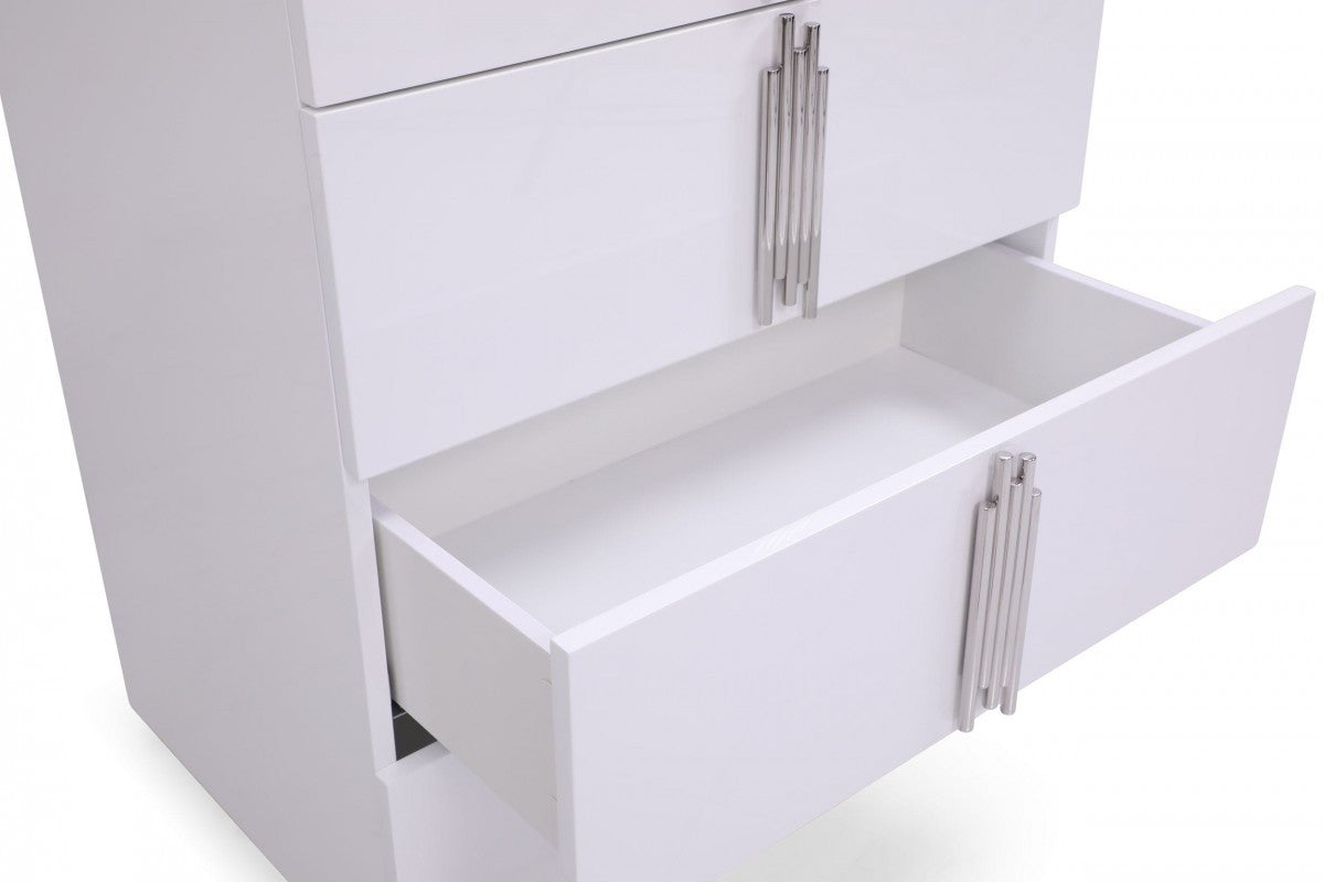 Beige Solid Wood Double Dresser