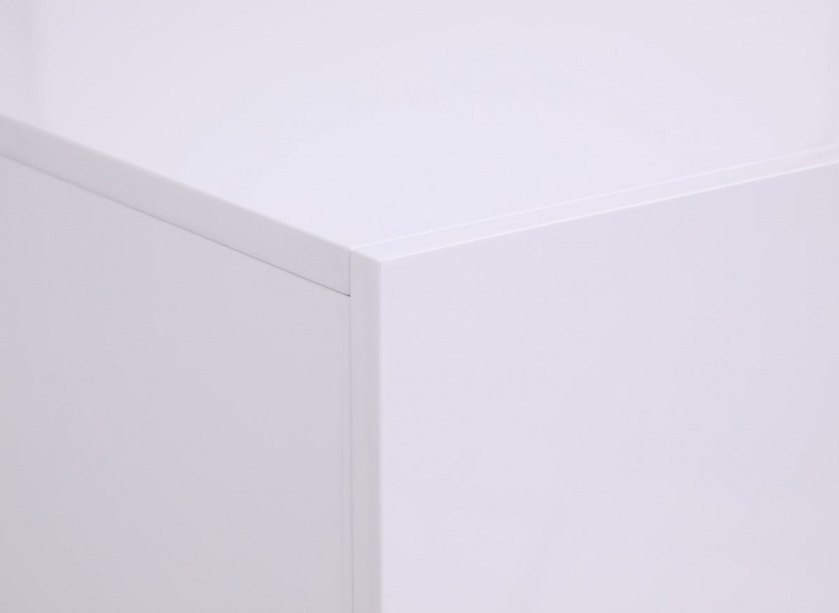 Beige Solid Wood Double Dresser