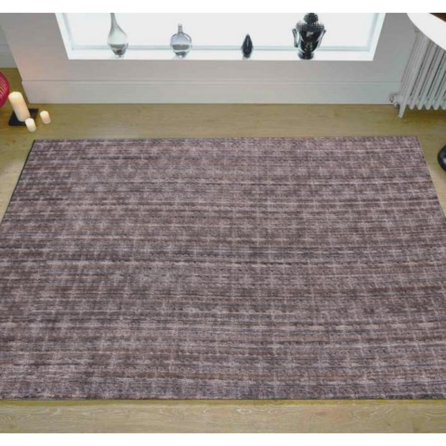 9 x 12 Rust & Tan Medallion Hand Loomed Rug