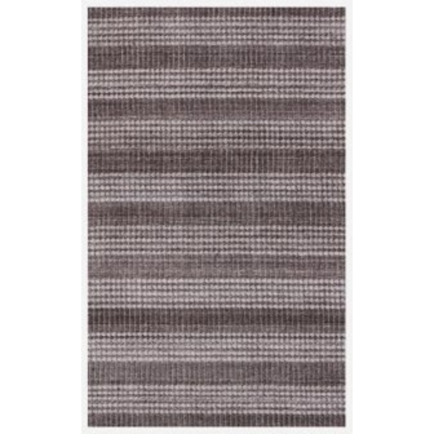 9 x 12 Rust & White Striped Hand Loomed Rug